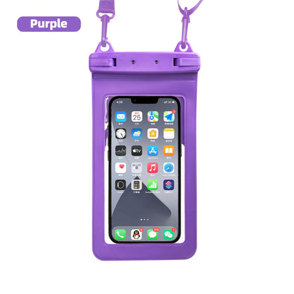 Funda impermeable FONKEN para teléfono, transparente, para la nieve, la selva tropical, bolsa seca, bolsa para natación, fundas grandes para teléfono móvil.