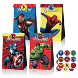 Artículos para fiesta de cumpleaños de superhéroes de los Vengadores: pulseras, pegatinas, mascarilla infantil, piñata para niño, rellenos para bolsas de regalo y recuerdos de fiesta de superhéroes. 