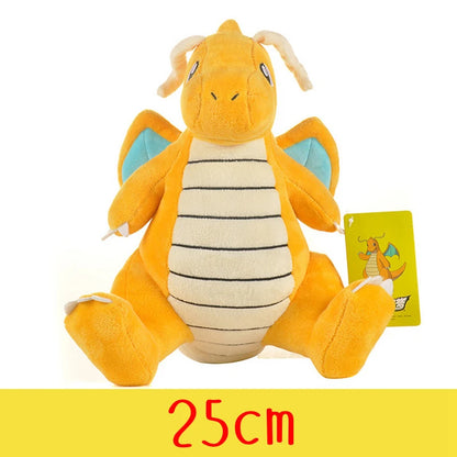 Peluche de Pokémon de alta calidad con etiqueta, dibujo animado de Pikachu, Charmander, Squirtle, Bulbasaur, muñeco de peluche, regalo para niños.