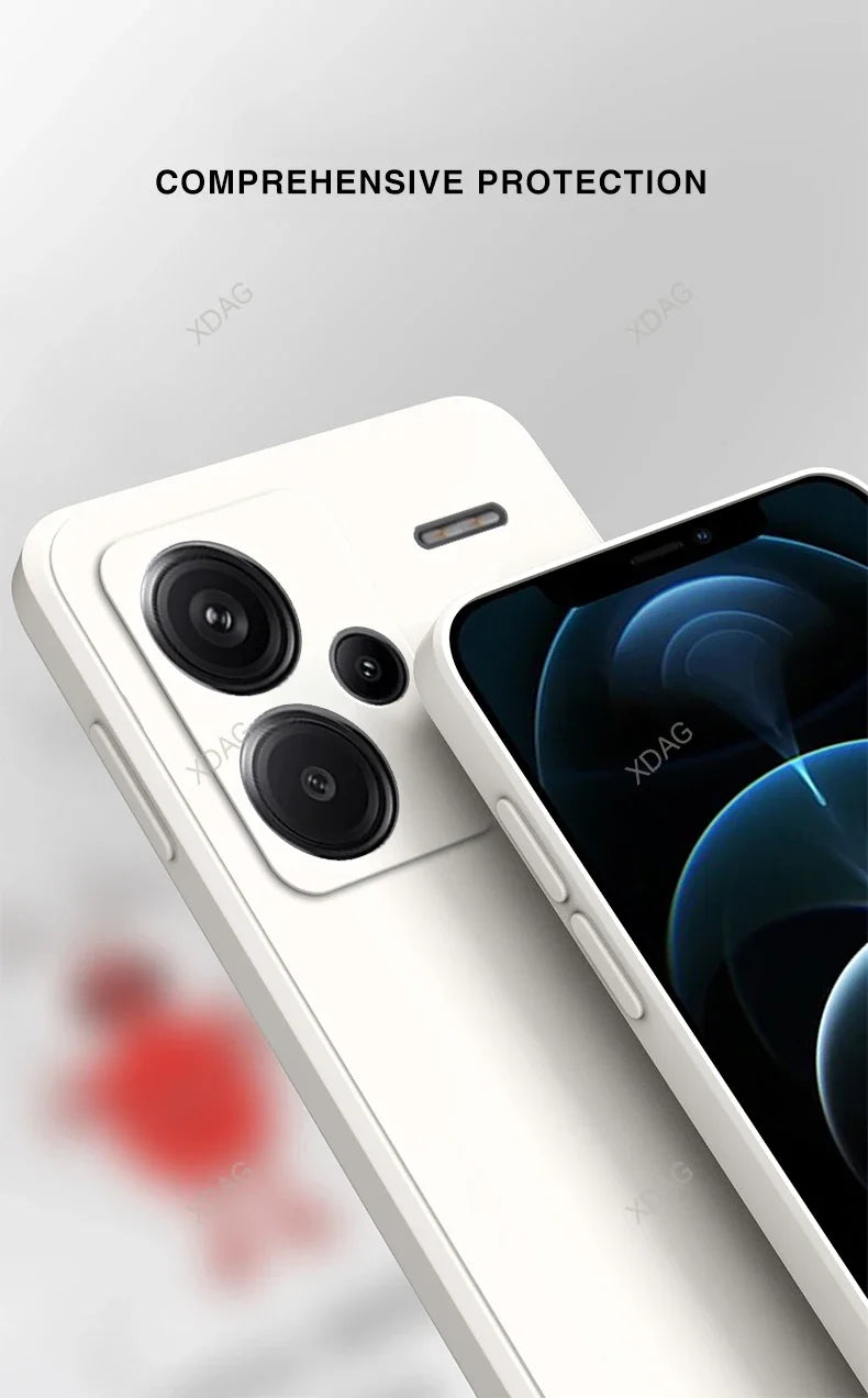 Original Soft Case for Xiaomi Redmi Note13 Note 13 Pro Plus Pro+ 13Pro+ 5G Shockproof Full Protective Liquid Silicone Back Cover