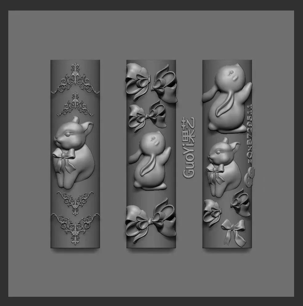1pc Bowknot Candles Jellyfish Shell Rose Leaf  3D Acrylic Mold Nail Art Decoration Nails DIY Design Silicone  Nails Mold