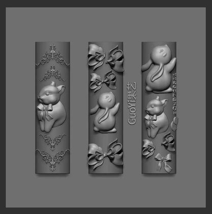 1pc Bowknot Candles Jellyfish Shell Rose Leaf  3D Acrylic Mold Nail Art Decoration Nails DIY Design Silicone  Nails Mold