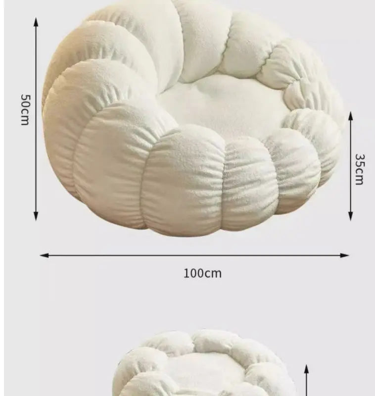Lazy sofa, small sofa for lying down and sleeping, bedroom balcony leisure chair, cream style lazy chair, tatami chair