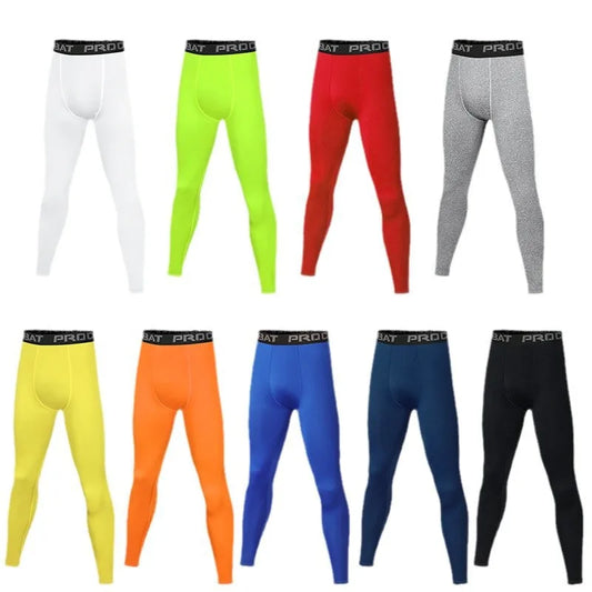 Winter Men Women Kid Children Running Tights GYM Pants Basketball Football Soccer Fitness Exercise Hiking Sport Long Legging B68