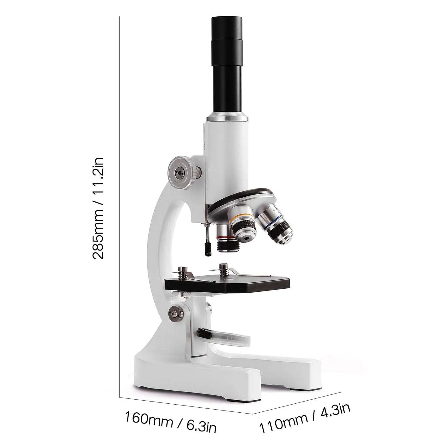 64X-2400X Monocular Optical Microscope Elementary School Children Science Experimental Biology Microscope Digital Microscope