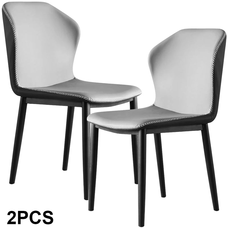 2pc dining chair Kitchen Chairs PU Padded Seat chair Cafe Chair Soft Bedroom Luxury Chairs Relaxing Home Furniture Kitchen Chair