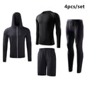 Traje deportivo para hombre, conjuntos para correr, compresión, gimnasio, fitness, ropa deportiva de secado rápido, mallas de baloncesto, ropa interior para correr al aire libre y entrenamiento.