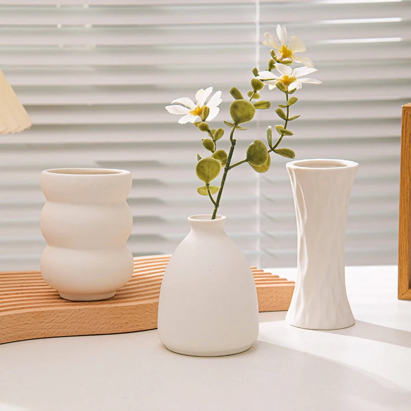 Ceramic Fired Vases, Hydroponic Dried Flower Utensils, Ornaments, Home Living Room Tables, Decorative Vases, Shaped Ceramic Vases