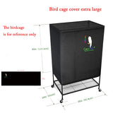 Black Bird Cage Shading Cover, Large Universal, Blackout, Breathable Parrot Cage, Good Night Covers