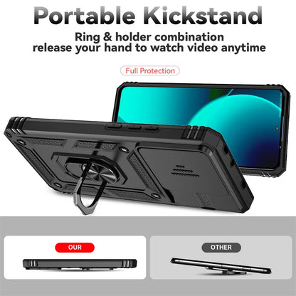 For Xiomi 13T 5G Case Car Magnetic Ring Holder Armor Shockproof Coque For Xiomi Mi 13T 13 T Xiaomi13T T13 Pro Lens Protect Cover
