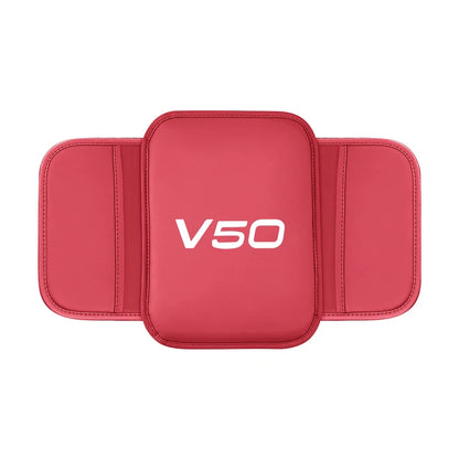 Leather Car Armrest Box Pad Central Arm Rest Storage Pocket Protective Cover For Volvo V50 Car Accessories Interior Supplies