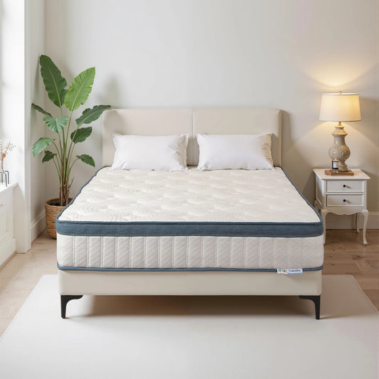 Tribesigns Mattress 140x200 cm, 25 cm High, Pocket Sprung Core, Medium Firmness H3, 7-Zone Orthopedic Mattress