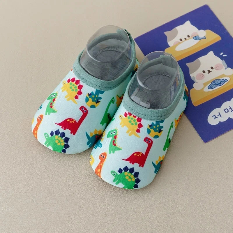 2026 Summer 0-5Y Baby Girls Walkers Shoes Mesh Breathable Anti-Slip Soft Boys Children Shoes Cartoon Print Toddler Indoor Shoes