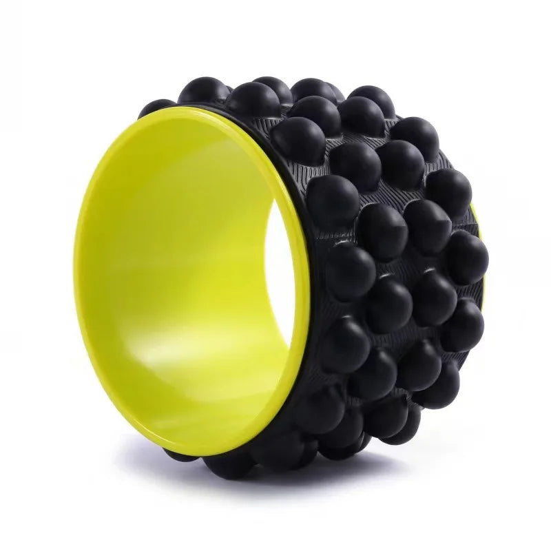 New Premium Foam Yoga Massage Roller Yoga Wheel Back Stretcher Back Massager Cracker for Back Pain Relief Fitness Equipment