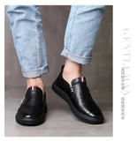 Casual Leather Shoes Men Loafers Trend Brand Business Shoes Autumn Slip-on Flat Men's Sneakers Comfortable Moccasins Zapatos Hombre