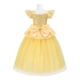 Children's Halloween Role Play Fairy Princess Belle Dress Xmas Carnival Masquerade Performance Birthday Party Fancy Girl Clothes