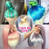 360 Full Lace Wig Human Hair Pre Plucked 613 Blonde Colored Lace Front Wigs Bone Straight Ponytail Human Hair Lace Frontal Wig