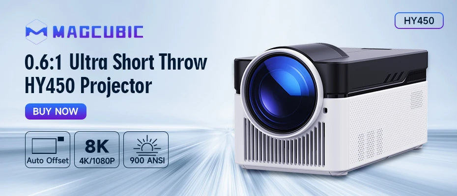 Magcubic 4K Android 11 Projector Native 1080P 390ANSI HY320 Dual Wifi6 BT5.0 1920*1080P Cinema portable Projetor upgrated HY300