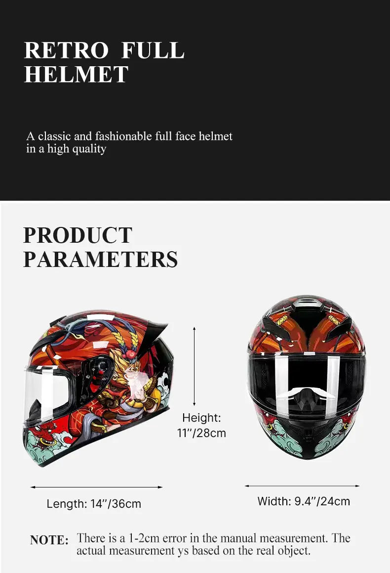 Full Face Helmet Motocross Helmet Breathable Helmet Wear-Resistant Helmet For Motorcycle Anti-Fall Motorcycle Helmets Supplies