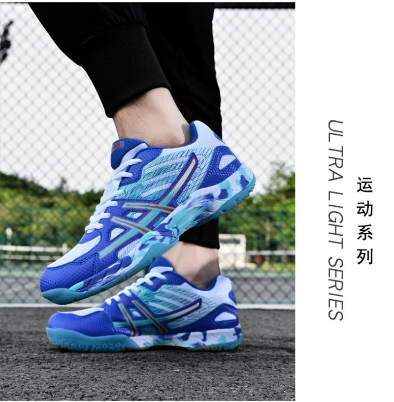 Badminton Shoes For Men And Women Lightweight Breathable Non-Slip Wear-Resistant Table Tennis Indoor Tennis Sports Shoes
