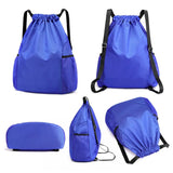 Men Women Sports Backpack, Drawstring Gym Backpack with Side Mesh Pockets, Waterproof Workout Backpack for Basketball Soccer Swi