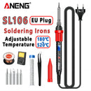 ANENG SL106 Electric Soldering Irons Adjustable Temperature Welding Solder Rework Station Heat Pencil Tip Repair Tools 110V/220V