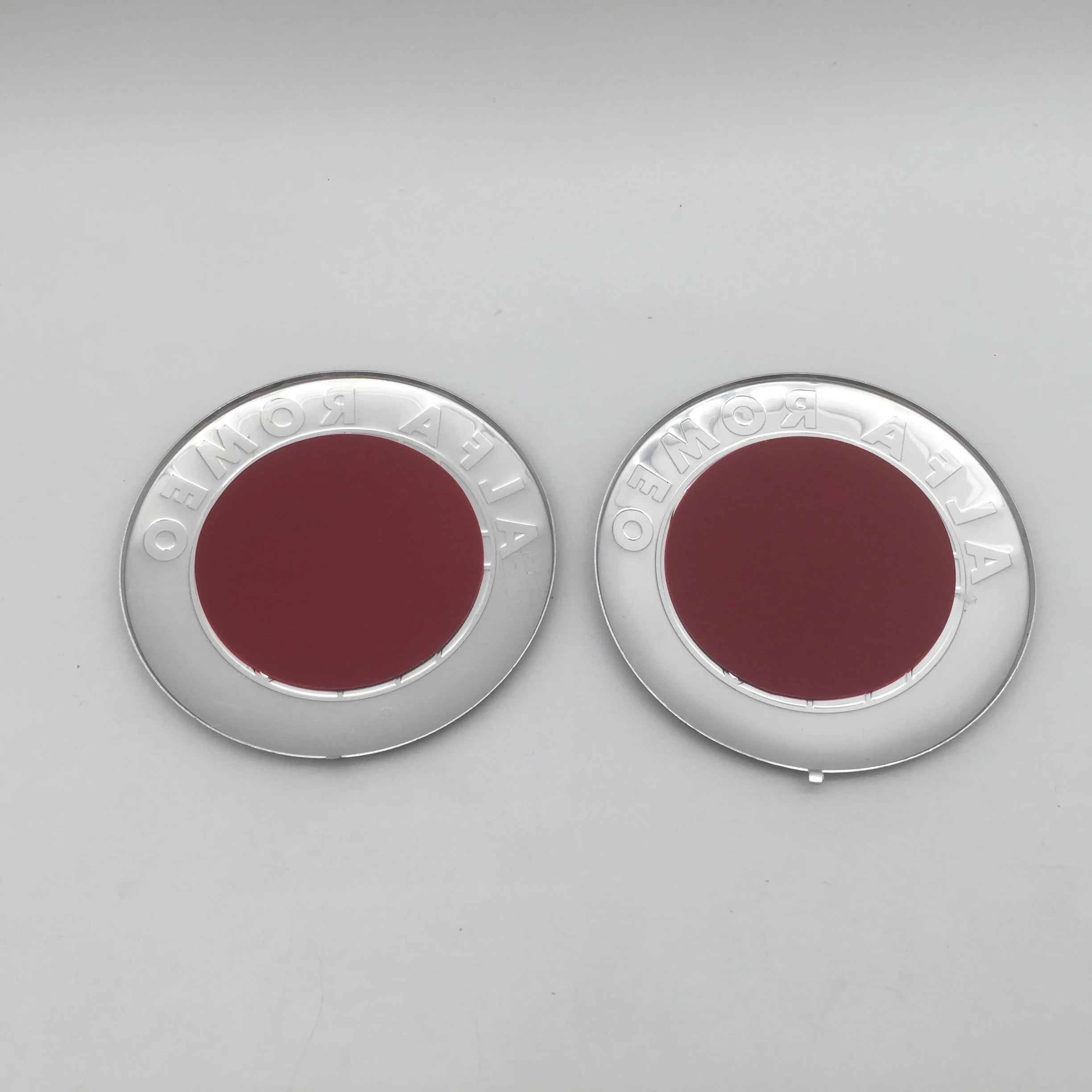 2pcs for AlfaRomeo 147 156 159 74mm Car Front Hood Emblem Bonnet Grille Sticker Rear Trunk Badge Decal Styling auto accessories