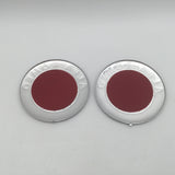 2pcs for AlfaRomeo 147 156 159 74mm Car Front Hood Emblem Bonnet Grille Sticker Rear Trunk Badge Decal Styling auto accessories