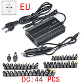 Cargador universal para coche, adaptador de corriente CA/CC, USB, para portátil, ajustable, 120 W, 220 V, 110 V a 12 V, 15 V, 16 V, 18 V, 19 V, 20 V, 22 V y 24 V 