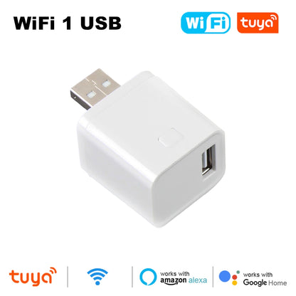 Tuya wifi/zigbee inteligente micro usb adaptador interruptor 5v mini adaptador de alimentação usb tomada carga temporização para alexa google casa yandex alice