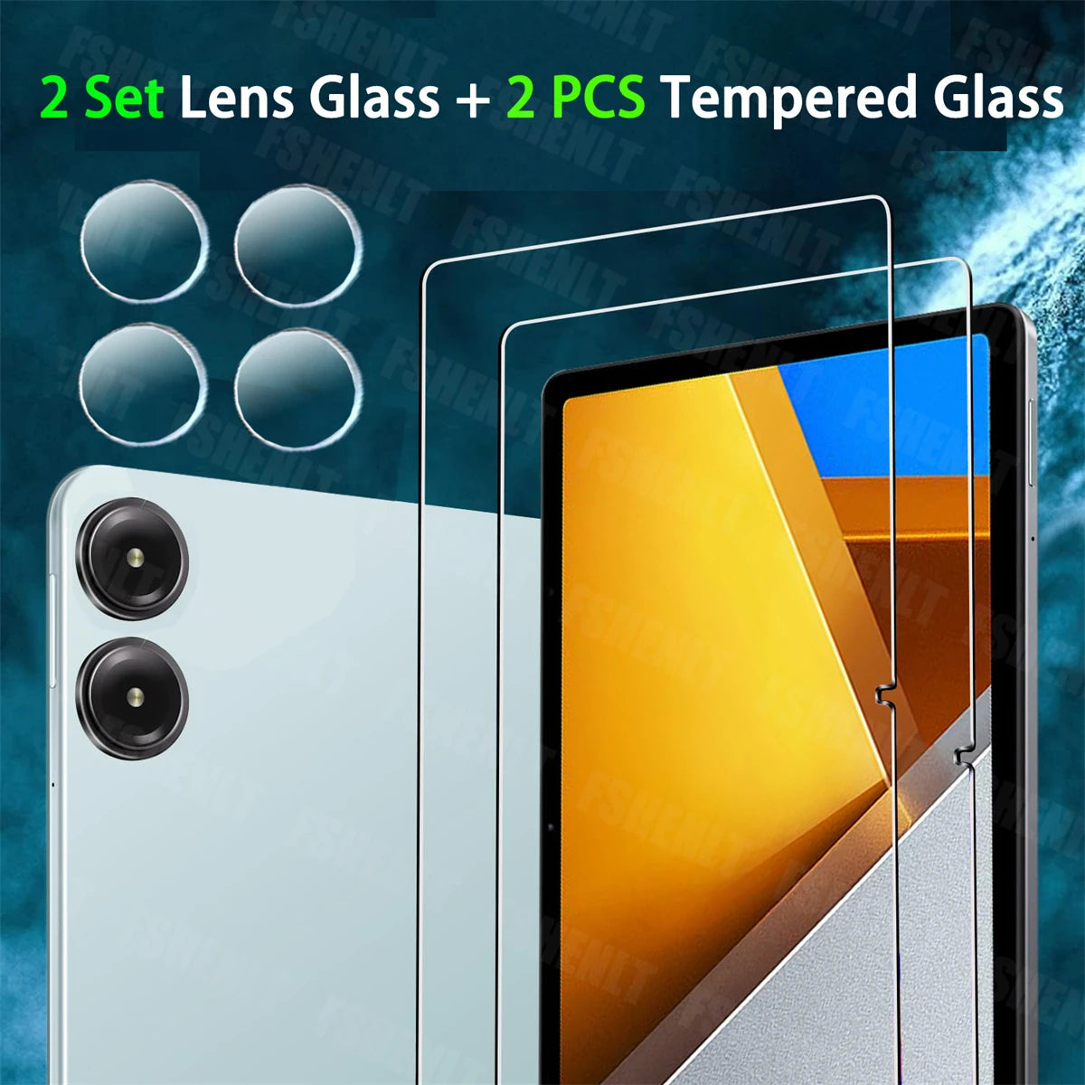Protective Film for Xiaomi Poco Pad 12.1inch 2024 HD with Camera Tempered Glass 9H Hardness Anti-scratch for Redmi Pad Pro 12.1"