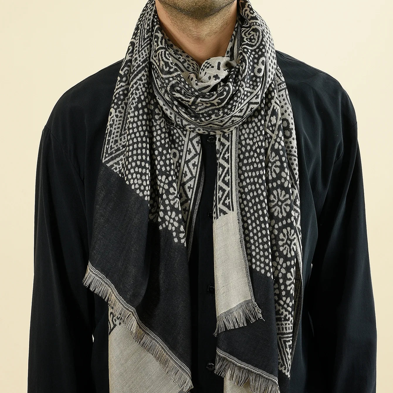 Fashion Men Scarf Cotton Linen Autumn Winter Warm Pashmina Neckerchief Long Soft Stole Bufanda Shawl Casual Men's Shawl Scarves