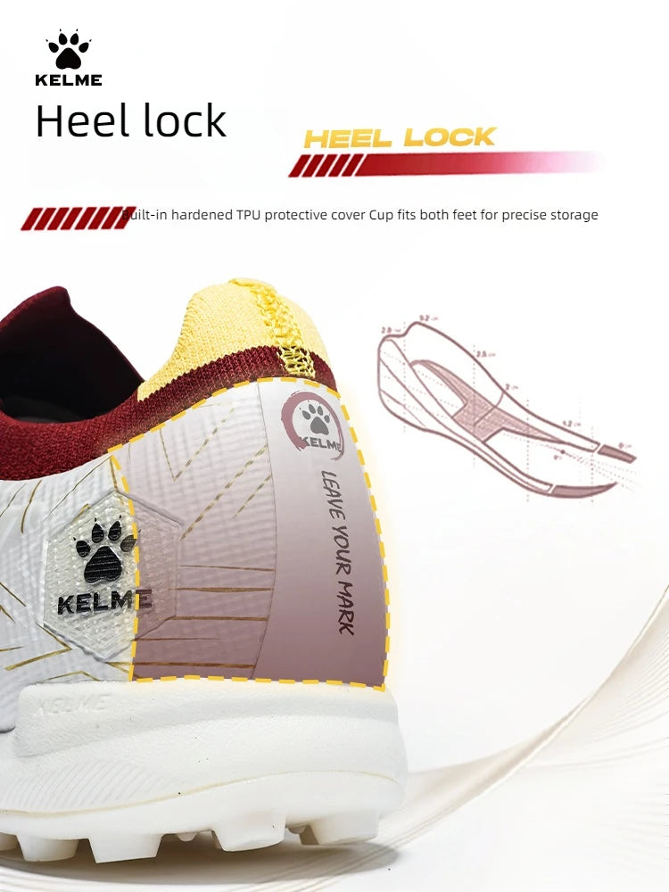 Botas de fútbol KELME para adultos, botas de fútbol sala, césped artificial, placa de carbono profesional TF, botas de fútbol para entrenamiento de partidos