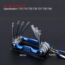 Portable Folding Hex Wrench Allen Set Metal Metric System Torx Hexagonal Spanner Screwdriver Hex Key High Quality Hand Tool