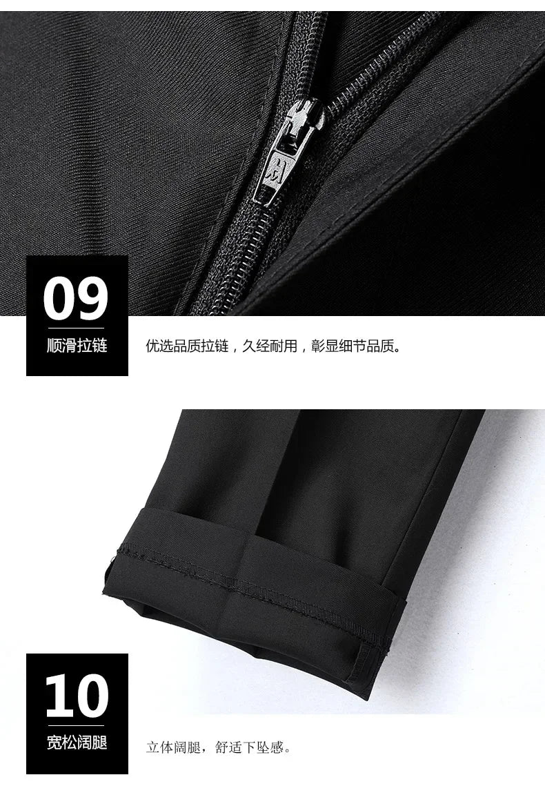 8XL Suit (Blazer+pants) Fashion Business Gentleman Italian Style Slim Solid Color Professional Suit Wedding Groom Best Man Suit