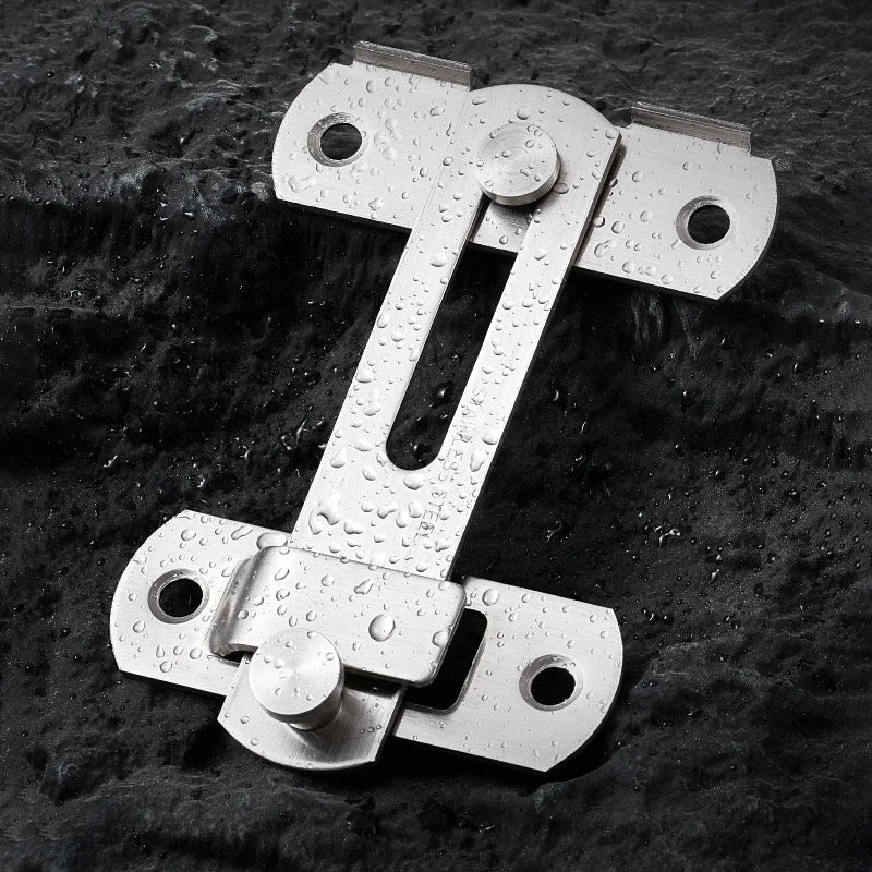 Door Lock Guard Latch Bolt 180 Degree Stainless Steel Toggle Latch Sliding Barn Lock Hardware Gate Latches for Window Closet