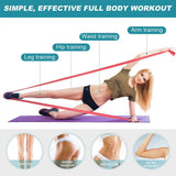 Bandas de resistencia deportivas para Yoga, entrenamiento de Pilates, ejercicio físico, gimnasio en casa, banda elástica de látex de caucho Natural, accesorios de Yoga
