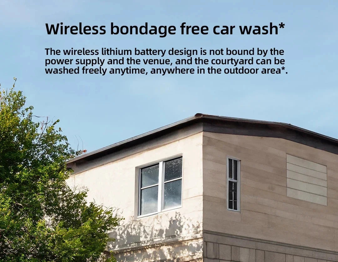 Xiaomi Mijia Wireless Car Washer 2 160L/h Large Water Volum Efficient Flushing Auto High Pressure Car Wash Gun Washer for Home