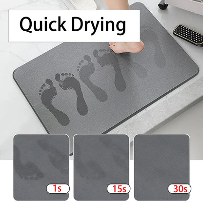 Ultra Non Slip Bath Mat Super Absorbent Bathroom Rug Quick Dry Stone Bathroom Mat 100% Diatomaceous Earth Shower Rug ﻿ 발매트