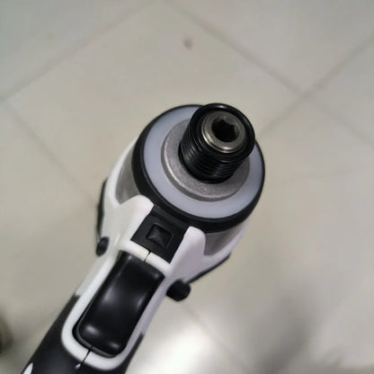 Destornillador sin escobillas Makita DTD173, destornillador eléctrico recargable en blanco y negro, atornillador de impacto para reparación de automóviles. 