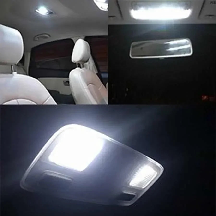 4X T10 C5W Car Led Cob 16/24/36/48SMD White Parking Bulb Auto Interior Wedge Reading Lamp Door Dome Festoon License Plate Light