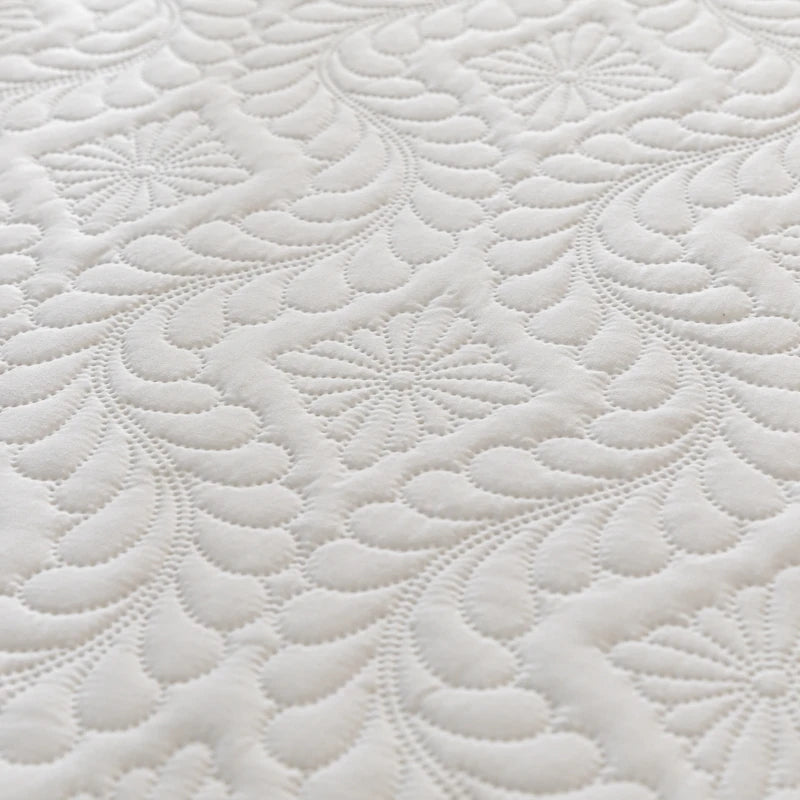 Waterproof Quilted Mattress Cover - Cotton Top, Antibacterial Fiber Fill, TPU Waterproof Layer - A-Class Health Standard