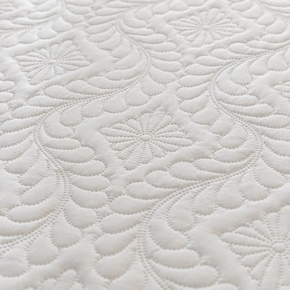 Waterproof Quilted Mattress Cover - Cotton Top, Antibacterial Fiber Fill, TPU Waterproof Layer - A-Class Health Standard