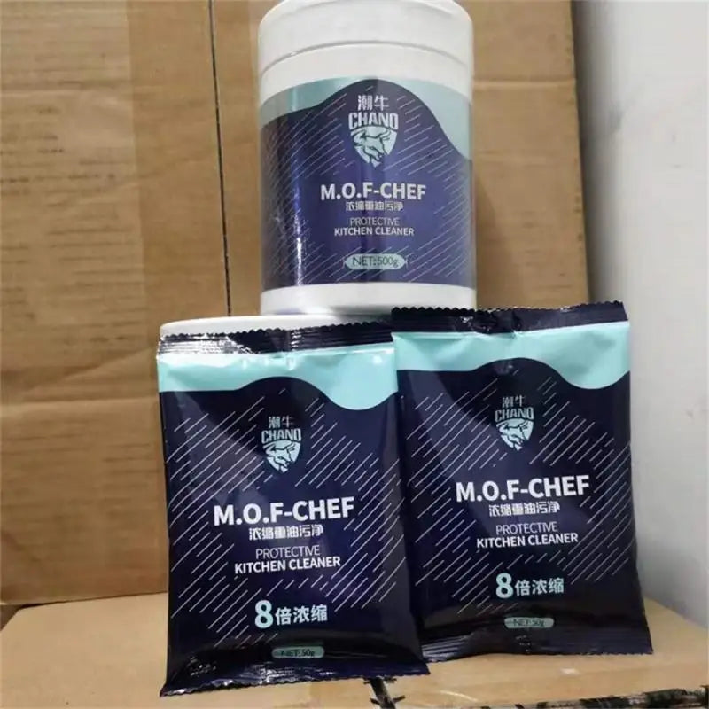 Rede concentrada da remoção da mancha do óleo pesado, cozinha, capa, forte, agente da limpeza, 50g