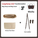 Leather Replacement Crossbody Bag Strap For Longchamp Mini Bag Shoulder Strap Without Punching Modification Bag Accessories