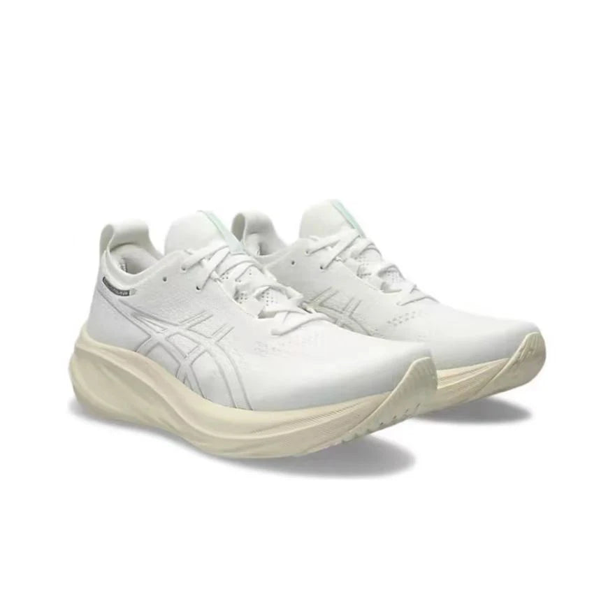 Original Asics Nimbus 26 Running Shoes Men Cushion Stability Asics Sports Shoes Unisex Sneakers White