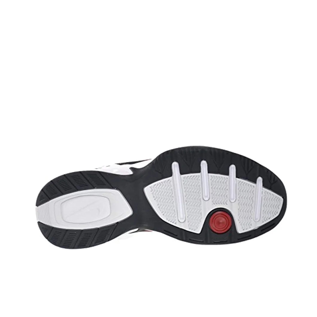 Zapatillas Nike Air Monarch 4 Low para hombre y mujer, clásicas, retro, informales, cómodas y acolchadas, blancas y plateadas.