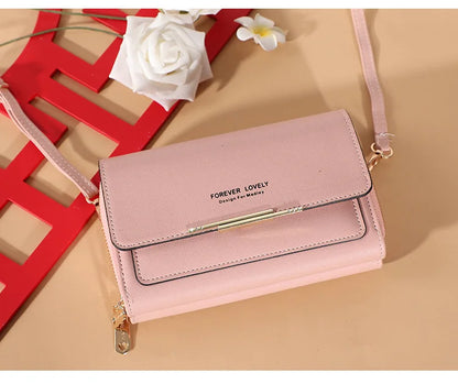 Nuevos bolsos de piel sintética para mujer, multifuncionales, de gran capacidad, tipo bandolera, a la moda, para teléfono