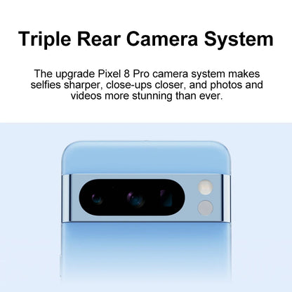 Global Version Google Pixel 8 Pro 5G Google Tensor G3 6.7inch 120HZ LTPO OLED Display 50MP Main Camera 5050mAh Battery IP68