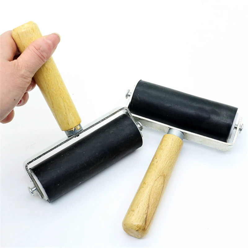 Professional Rubber Roller Ink Painting Printmaking Art Craft Projects Stamping Tool Paint